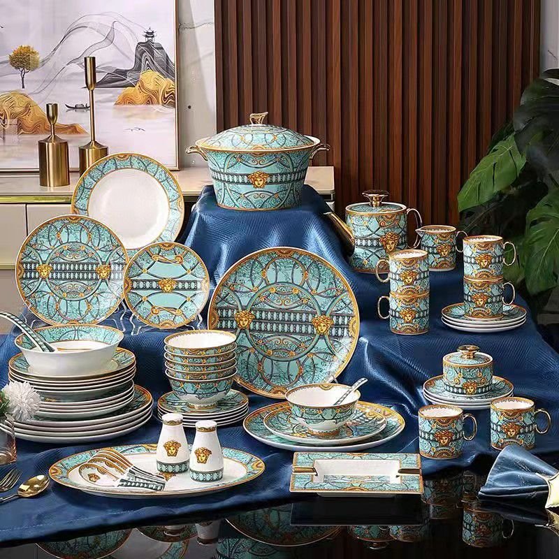  Versace Dinner set of 58 pieces for 6 people - Versace Kitchen and Dining | Buy Online in UAE